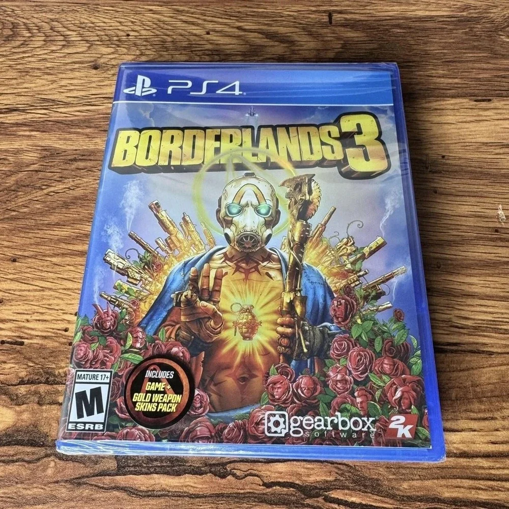 Borderlands 3 Sony PlayStation 4 PS4 Game New Sealed Gold Weapon Skins Pack M